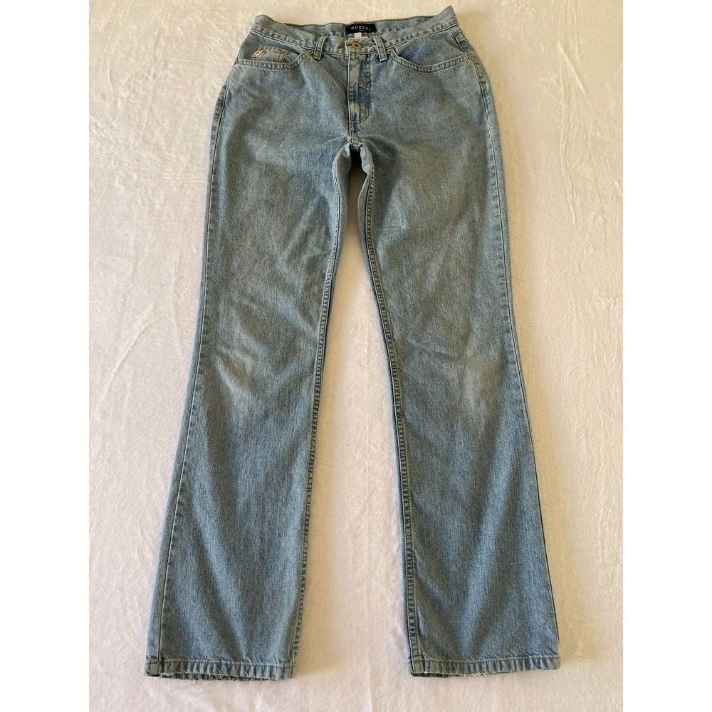 Vintage Guess Jeans 11125 Light Wash Bootcut Leg High Rise Denim Size 29